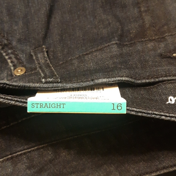 NWT Style & Co Plus Sz Mid Rise Straight Leg Jeans - Picture 6 of 13
